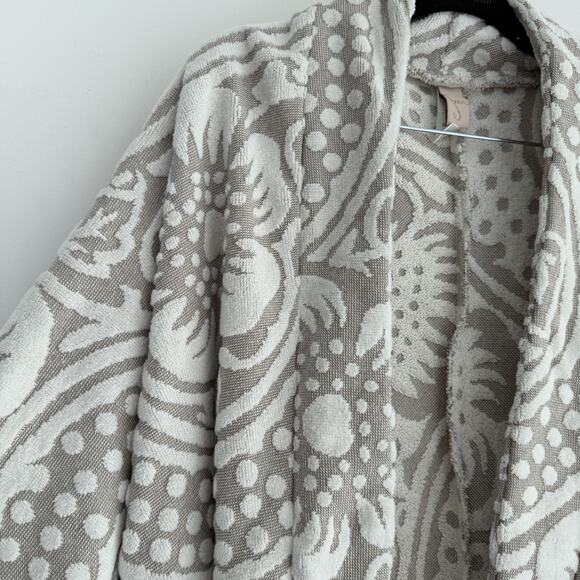 SEEA Linda Mar Wrap One Size Cocoon Terry Jacquard Towel Boho Beachwear Bathrobe - Picture 4 of 14